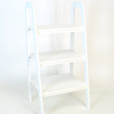 3 Tier Ladder Stand in White