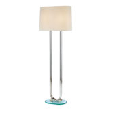 Dorian 63" Two Light Floor Lamp in Polished Nickel