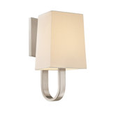 Cappio One Light Wall Sconce in Satin Nickel