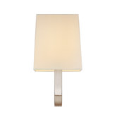 Cappio One Light Wall Sconce in Polished Nickel