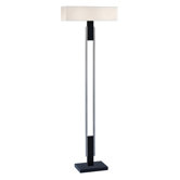 Berlin Two Light Torchiere in Satin Nickel