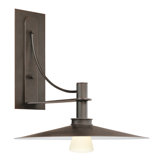 Bridge Large Wall Sconce in Textured Rustic Bronze