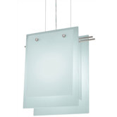 Suspended Glass A 2 Light Foyer Pendant