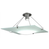 Handkerchief 1 Light Large Semi Flush Mount