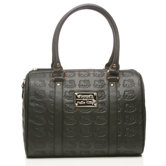 Embossed Bowler Satchel