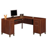 Somerset 60" W L-Shaped Children's Desk with Keyboard Tray