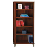 Somerset 65" H Five Shelf Bookcase