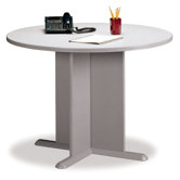 Pewter Round Conference Table
