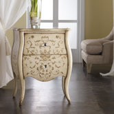 Melange Ariana Hand Painted 2 Drawer Chest