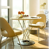 Noguchi Cyclone� 3 Piece Dining Table with Saarinen Executive Chairs