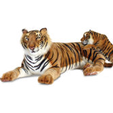 Bengal Lying Tiger Stuffed Animal