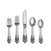 Grande Baroque 5 Piece Flatware Set with Dessert Oval