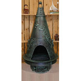 Garden Style Chiminea with Gas Kit and Cover