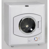 Compact Electric Dryer in White
