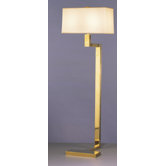 Doughnut "C" Floor Lamp in Antique Natural Brass