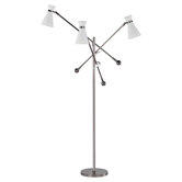 Jonathan Adler Havana Floor Lamp in Polished Nickel