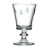 LaRochere 8 Ounce Footed Wine Glass in Napoleonic Bee Motif (Set of 6)