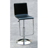 Swivel Leather Barstool with Gas Lift