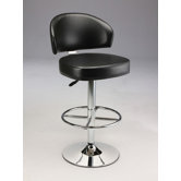 Padded Leatherette Barstool with Gas Lift