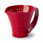 Three Cup Measuring Colander in Red