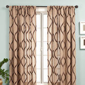 Bali Rod Pocket Panel in Latte / Chocolate
