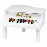 Mini Grand Piano in White