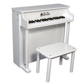 Traditional Deluxe Spinet Piano in White