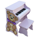 25 Key Teddy Bear Piano & Bench in Lavender