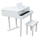 30 Key Classic Baby Grand Piano in White