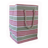 Square Soft Storage in Pink Stripe