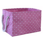 Small Rectangular Soft Storage in Pink Star