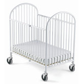 Pinnacle Folding Full Size Steel Crib in White