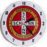 Double Bubble Schwinn Glass Clock