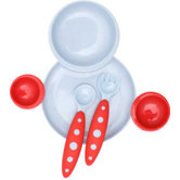Groovy Interlocking Plate And Bowl with Modware in Cherry / Berry Cream
