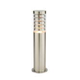 Tango Single Lamppost in Brushed Stainless Steel