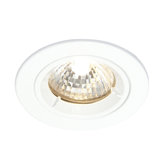 Shield One Light Fire Rated MV Fixed Recessed Downlight in Gloss White
