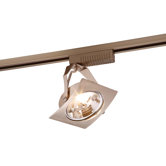 Wing One Light Track Spot Light in Stain Chrome Effect Plate