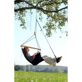 Swinger Hanging Chair Set in Black
