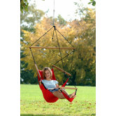 Swinger Hanging Chair Set in Red