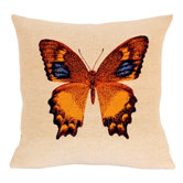 French Tapestry Cotton Heliconius Pillow