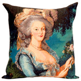 French Tapestry Cotton Marie Antoinette Pillow