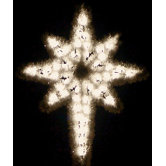 Garland Star of Bethlehem in Warm White