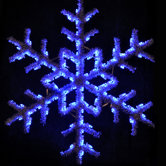 60" Hanging Garland Snowflake in Blue