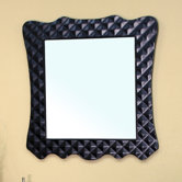 Dawes Solid Wood Framed Mirror in Black