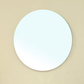 Browning Round Beveled Bathroom Mirror