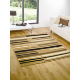 Vitality Parade Beige / Black Contemporary Rug