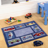 Kiddy Play Racing Car Boy Kids Rug