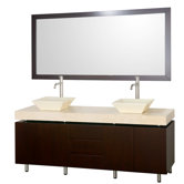 Malibu 72" Double Bathroom Vanity Set