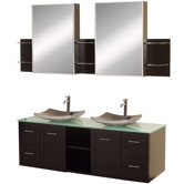 Avara 60" Wall-Mounted Bathroom Vanity Set