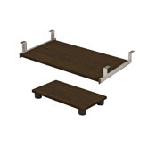 Prestige Keyboard Shelf and CPU Platform in Bordeaux and Graphite